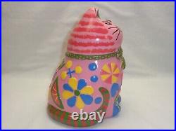 Groovy Kitschy Cat Statue Mod Pop Art Cool Retro Revival Decor Kitsch Kitty