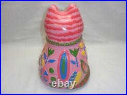 Groovy Kitschy Cat Statue Mod Pop Art Cool Retro Revival Decor Kitsch Kitty