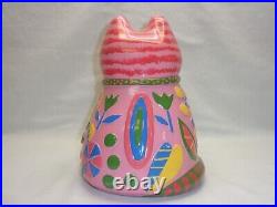 Groovy Kitschy Cat Statue Mod Pop Art Cool Retro Revival Decor Kitsch Kitty