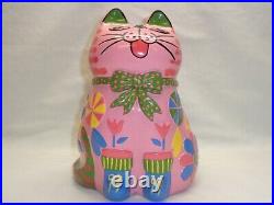 Groovy Kitschy Cat Statue Mod Pop Art Cool Retro Revival Decor Kitsch Kitty