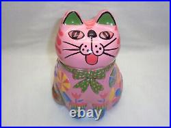 Groovy Kitschy Cat Statue Mod Pop Art Cool Retro Revival Decor Kitsch Kitty