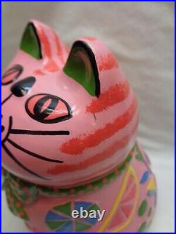 Groovy Kitschy Cat Statue Mod Pop Art Cool Retro Revival Decor Kitsch Kitty