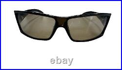 Gucci Sunglasses 1999 Vintage Black Rectangle Wrap Retro GG 2515/S 584 191223