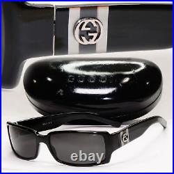 Gucci Sunglasses 2006 Vintage Black Rectangle Square Retro GG 2564/S Z8P 131223