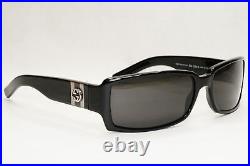 Gucci Sunglasses 2006 Vintage Black Rectangle Square Retro GG 2564/S Z8P 131223