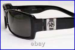 Gucci Sunglasses 2006 Vintage Black Rectangle Square Retro GG 2564/S Z8P 131223