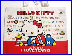 Hello Kitty Tote Bag 1999 Old SANRIO Retro Super Rare with Tag