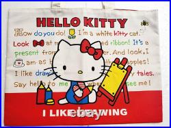 Hello Kitty Tote Bag 1999 Old SANRIO Retro Super Rare with Tag