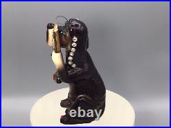 KREISS Anthropomorphic RARE 50's Blood hound dog jeweled eye lash Figurine