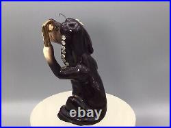 KREISS Anthropomorphic RARE 50's Blood hound dog jeweled eye lash Figurine