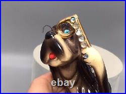 KREISS Anthropomorphic RARE 50's Blood hound dog jeweled eye lash Figurine