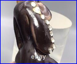 KREISS Anthropomorphic RARE 50's Blood hound dog jeweled eye lash Figurine