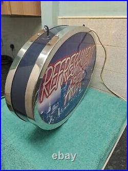 Large Vintage Retro Light up sign Refreshment Area Sign (From Bowling Ally)