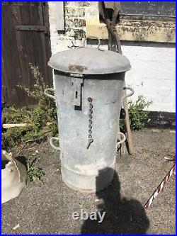 Large Vintage Retro Waste Rubbish Bin Four Handle