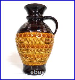 Large Vintage Retro West German Jug Vase BAY made in Germany 1960s 1970s