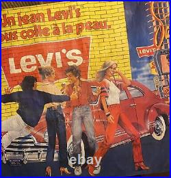 Levis Signed Levis Advertising Poster, Lévis Poster, Signed Poster, Vintage, 1980