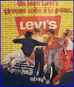 Levis Signed Levis Advertising Poster, Lévis Poster, Signed Poster, Vintage, 1980