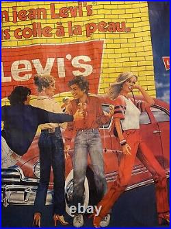 Levis Signed Levis Advertising Poster, Lévis Poster, Signed Poster, Vintage, 1980