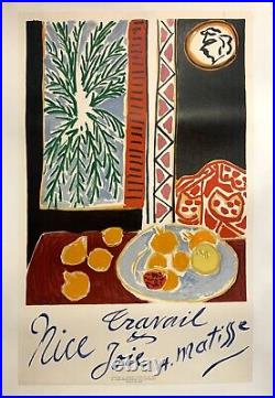 Matisse 1947 Nice, Work and Joy litho print, entoiled. Mourlot printer