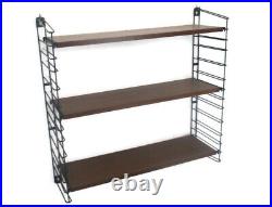 Mid Century Modern Tomado Wall Shelving Unit Teak Dutch Design Adjustable Retro