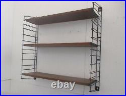 Mid Century Modern Tomado Wall Shelving Unit Teak Dutch Design Adjustable Retro