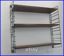 Mid Century Modern Tomado Wall Shelving Unit Teak Dutch Design Adjustable Retro