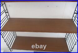 Mid Century Modern Tomado Wall Shelving Unit Teak Dutch Design Adjustable Retro