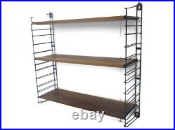 Mid Century Modern Tomado Wall Shelving Unit Teak Dutch Design Retro Adjustable