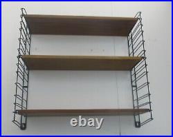 Mid Century Modern Tomado Wall Shelving Unit Teak Dutch Design Retro Adjustable