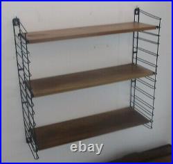 Mid Century Modern Tomado Wall Shelving Unit Teak Dutch Design Retro Adjustable