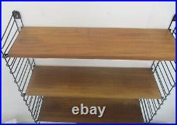 Mid Century Modern Tomado Wall Shelving Unit Teak Dutch Design Retro Adjustable