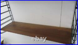 Mid Century Modern Tomado Wall Shelving Unit Teak Dutch Design Retro Adjustable