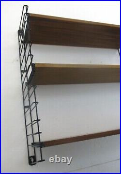 Mid Century Modern Tomado Wall Shelving Unit Teak Dutch Design Retro Adjustable