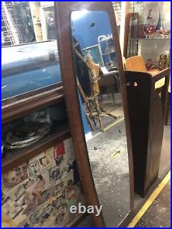 Mid Century teak large full length mirror 1960s retro vintage