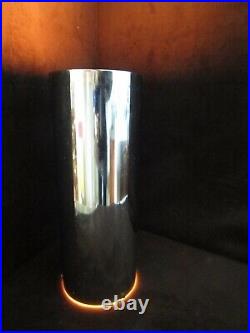 Midcentury Chrome cylindrical Table Lamp spot light TV 15 t 1960's retro