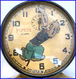 Needs Full Restoration Vintage Rare 1930s New Haven Popeye Alarm Clock