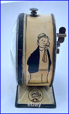 Needs Full Restoration Vintage Rare 1930s New Haven Popeye Alarm Clock