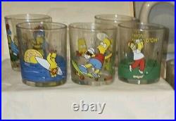 Nutella The Simpsons Small Tumbler Glasses Set Retro 2000/01