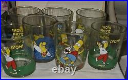 Nutella The Simpsons Small Tumbler Glasses Set Retro 2000/01