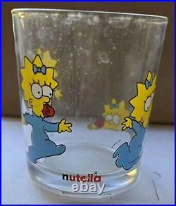 Nutella The Simpsons Small Tumbler Glasses Set Retro 2000/01