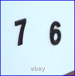 Original 1970s Vintage Calendar wall clock bank industrial factory commercial