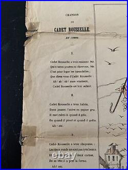 Original Epinal Cadet Rousselle Image Poster