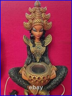 Original Retro Tretchikoff Thai Lady Lamp