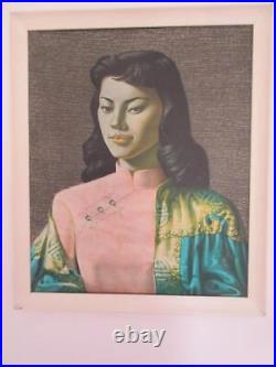 Original Vintage Retro 50's/ 60's' Miss Wong' Print By Vladimir Tretchikoff