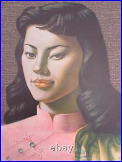 Original Vintage Retro 50's/ 60's' Miss Wong' Print By Vladimir Tretchikoff