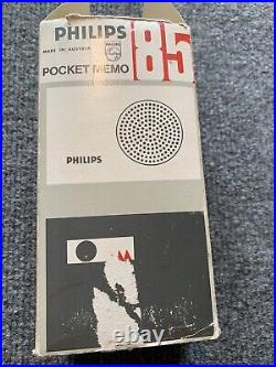 Philips Pocket Memo 85 Voice Recorder Vintage Collectible Retro Old 1960s Vg