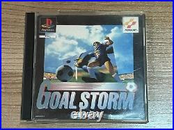 Playstation 1 Game GOAL STORM Complete Retro Rare Collectible