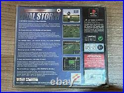 Playstation 1 Game GOAL STORM Complete Retro Rare Collectible