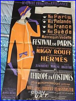 Poster Le Comité Français de l'elegance Festival De Paris Collection Hermès