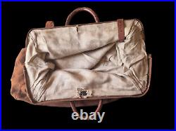 RARE Vintage/Retro CANVAS & LEATHER Heavy Royal Mail Bag/Sack Great Colour